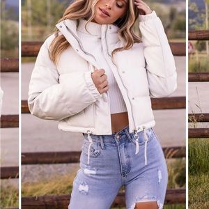 NWT EXPEDITION IVORY PUFFER JACKET